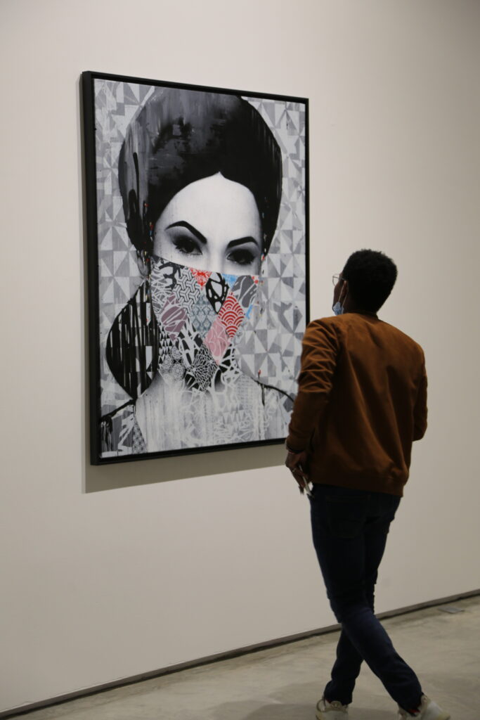 Photo de l'exposition personnelle de Hush à la Galerie Itinerrance